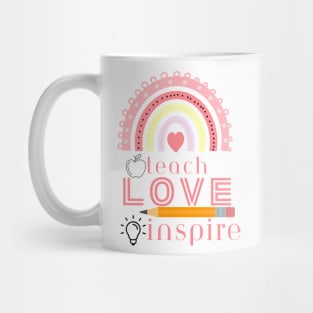 Teacher teach love inspire teacher life Mug